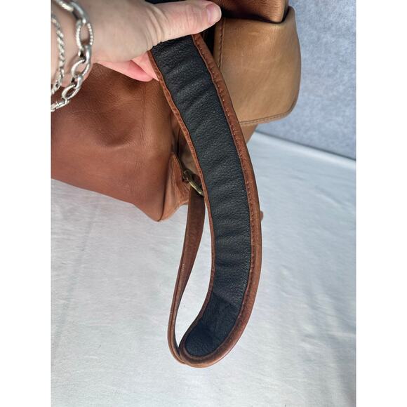 VTG Dilana Design Coll. Genuine Leather Backpack Travel Top Zipper Retro BOHO - Picture 9 of 15